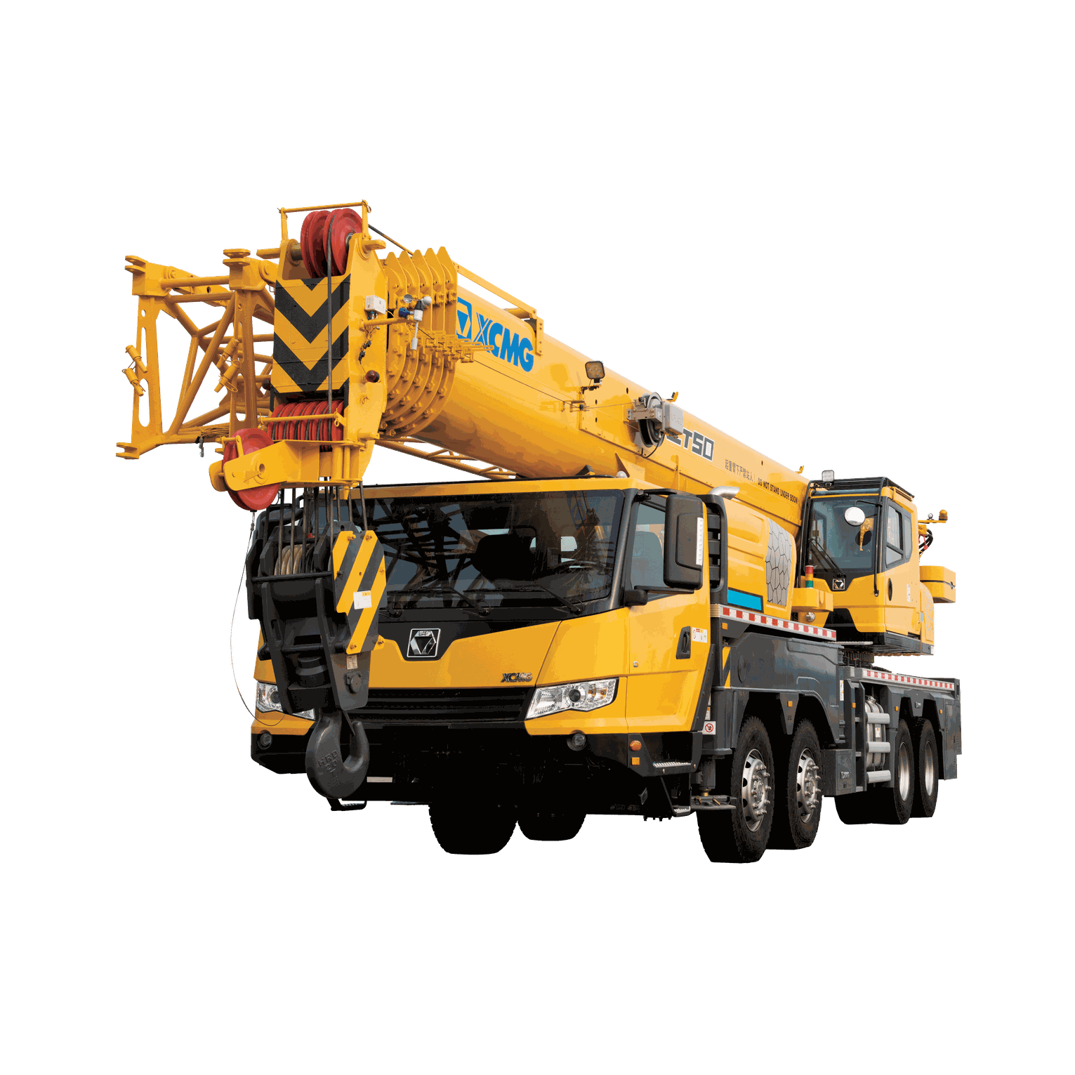 Grue mobile XCMG modèle XCT50 détouré